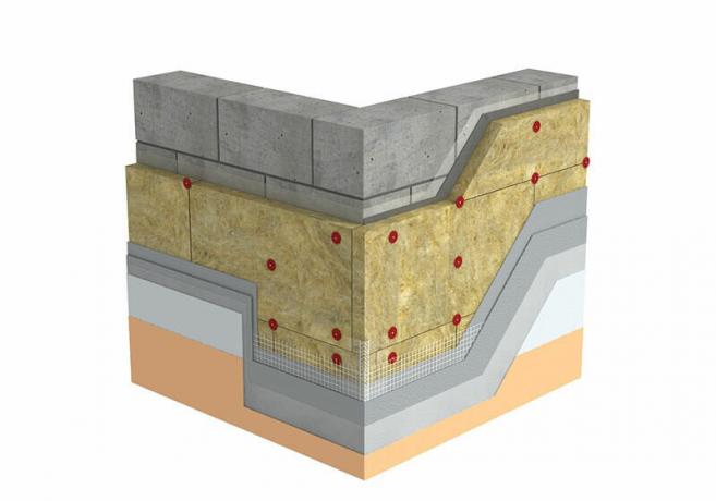 Fot o altă diagramă de asamblare a sistemului stratificat „fațadă umed“.
