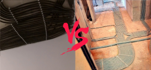 Ce cabluri mai bine - pe podea sau un plafon?