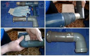 Cum se conectează resturile de țeavă din PVC cu un clopot trunchiate