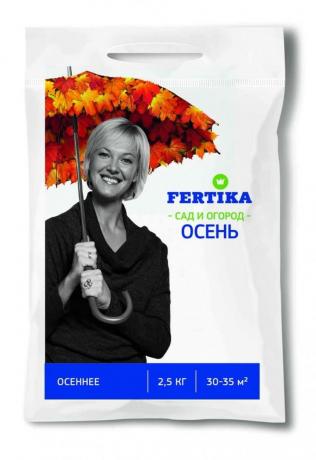 Fertikov (aka "Kemira Suite") pentru grădină "Toamna". Să aruncăm o privire la compoziția sa (glisează spre dreapta pe fotografie)