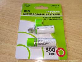 Bateriile penlight de încărcare de la USB