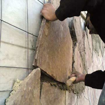 Finisarea fațadei casei de piatră beton celular. Fotografii de la serviciul Yandex imagini