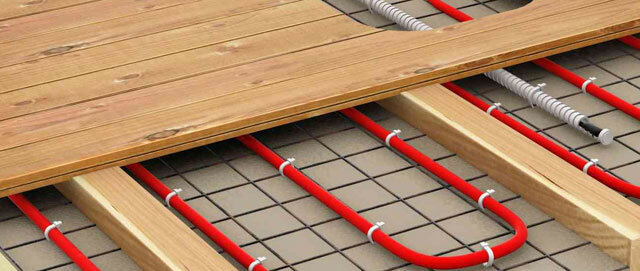 Cablul de încălzire în cadrul schemei de podea